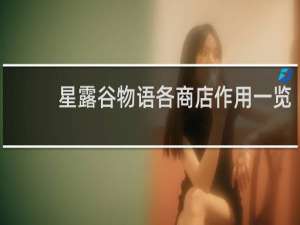 星露谷物语各商店作用一览