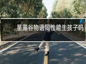 星露谷物语同性能生孩子吗