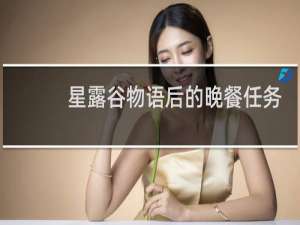 星露谷物语后的晚餐任务