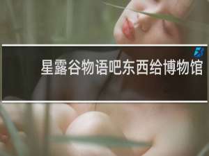 星露谷物语吧东西给博物馆