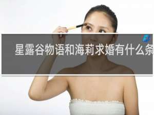 星露谷物语和海莉求婚有什么条件