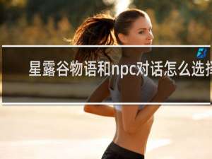 星露谷物语和npc对话怎么选择
