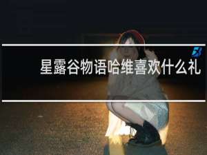 星露谷物语哈维喜欢什么礼