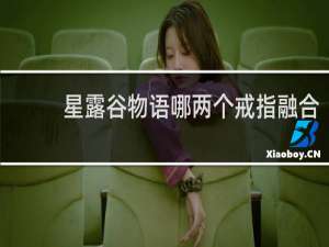 星露谷物语哪两个戒指融合