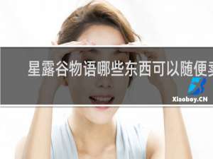 星露谷物语哪些东西可以随便卖