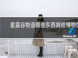 星露谷物语哪些东西捐给博物馆
