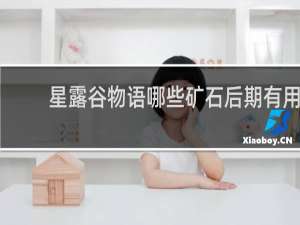 星露谷物语哪些矿石后期有用