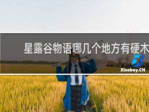 星露谷物语哪几个地方有硬木