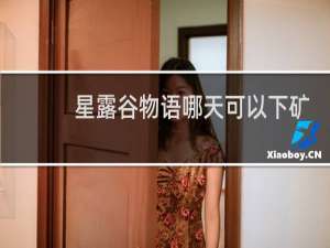 星露谷物语哪天可以下矿