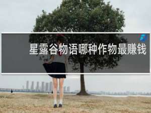 星露谷物语哪种作物最赚钱