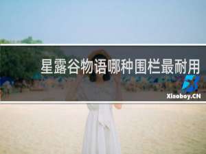 星露谷物语哪种围栏最耐用