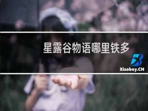 星露谷物语哪里铁多