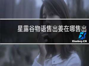 星露谷物语售出姜在哪售出