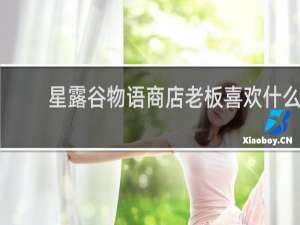 星露谷物语商店老板喜欢什么