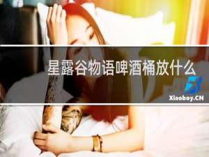 星露谷物语啤酒桶放什么