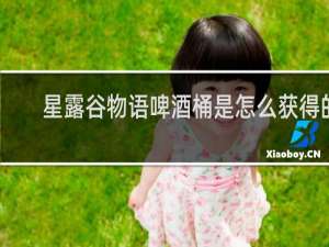 星露谷物语啤酒桶是怎么获得的