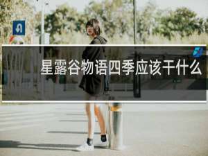 星露谷物语四季应该干什么