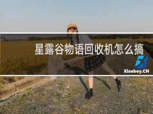 星露谷物语回收机怎么搞
