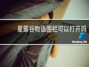星露谷物语围栏可以打开吗