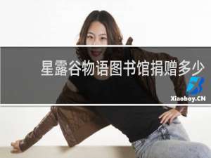 星露谷物语图书馆捐赠多少