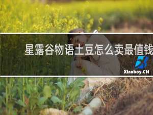 星露谷物语土豆怎么卖最值钱