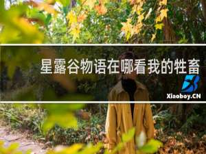 星露谷物语在哪看我的牲畜