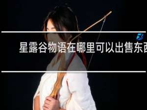 星露谷物语在哪里可以出售东西