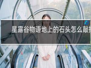 星露谷物语地上的石头怎么敲掉