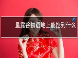 星露谷物语地上能挖到什么