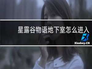 星露谷物语地下室怎么进入