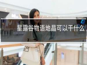 星露谷物语地晶可以干什么