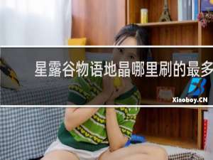 星露谷物语地晶哪里刷的最多