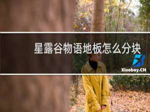 星露谷物语地板怎么分块