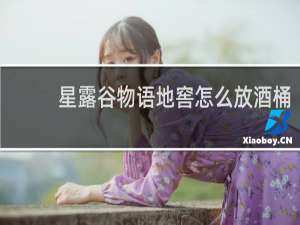 星露谷物语地窖怎么放酒桶