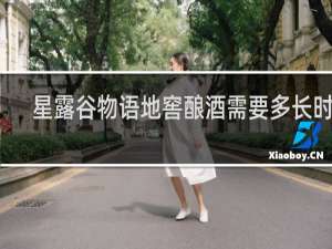 星露谷物语地窖酿酒需要多长时间