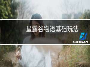 星露谷物语基础玩法
