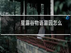 星露谷物语墓园怎么