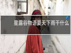 星露谷物语夏天下雨干什么