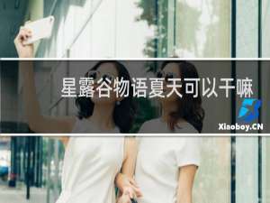 星露谷物语夏天可以干嘛