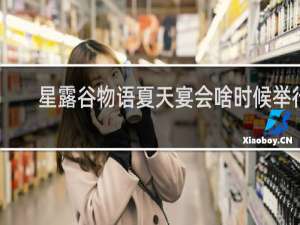 星露谷物语夏天宴会啥时候举行