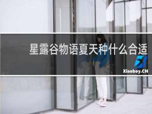 星露谷物语夏天种什么合适