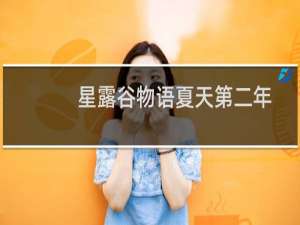 星露谷物语夏天第二年