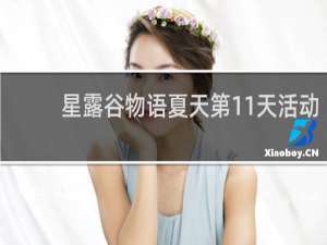 星露谷物语夏天第11天活动