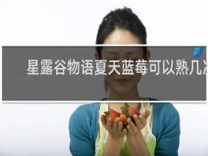 星露谷物语夏天蓝莓可以熟几次