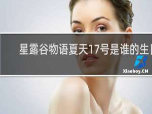 星露谷物语夏天17号是谁的生日