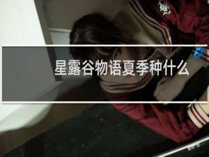 星露谷物语夏季种什么