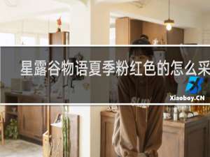 星露谷物语夏季粉红色的怎么采集