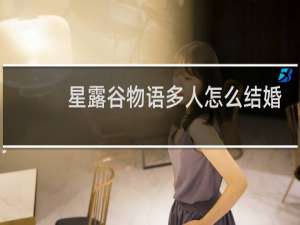 星露谷物语多人怎么结婚