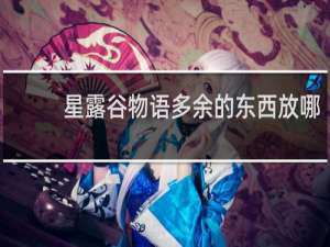 星露谷物语多余的东西放哪