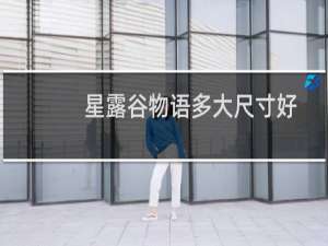 星露谷物语多大尺寸好